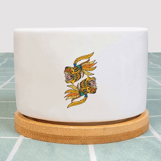Aztec Warior Jaguar Maya Inca Culture Plant Pots