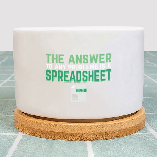 Answer To Any Problems Is A Spreadsheet Excel Plant Pots