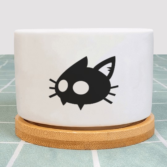 cat face Plant Pots