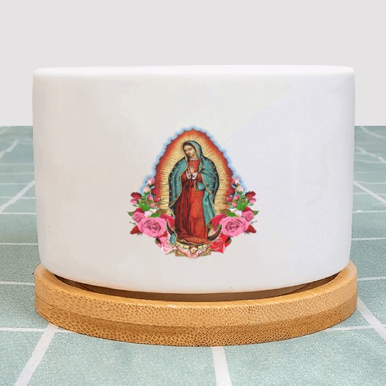 Our Lady Of Guadalupe Saint Virgin Mary birthday c Plant Pots