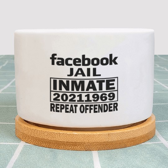 Facebook Jail Black Plant Pots