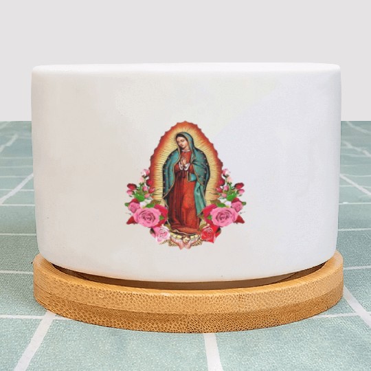 Our Lady of Guadalupe, Mexican Virgin Mary, Mexico Plant Pots