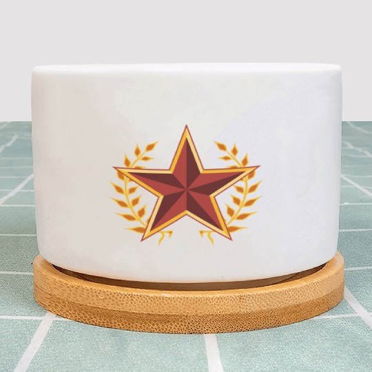 soviet star with laurels Plant Pots