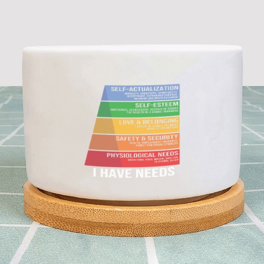 Funny Psychology Psychologist Hierarchy Of Needs Plant Pots