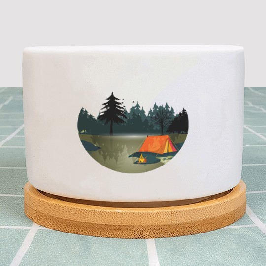 wild and romantic camping with campfire romance Plant Pots