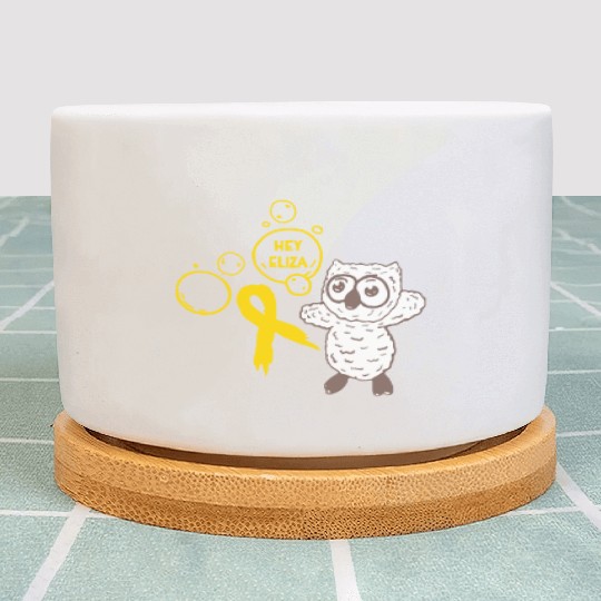 hey eliza merch Plant Pots