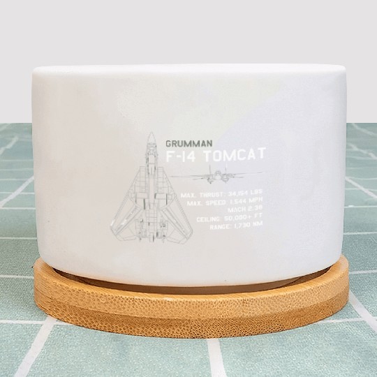 F 14 Tomcat Schematics Plant Pots