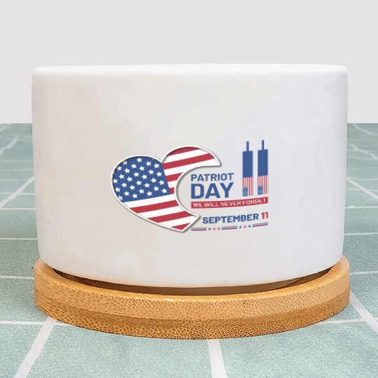 Patriot Day 9 11 USA Plant Pots