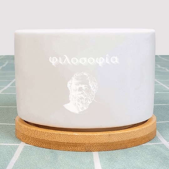 Greek Philosophy - Socrates Plant Pots
