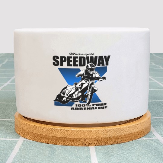 Motorcycle Speedway Racing Plant Pots