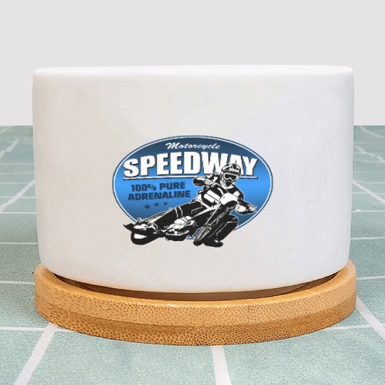 Motorcycle Speedway Racing Plant Pots