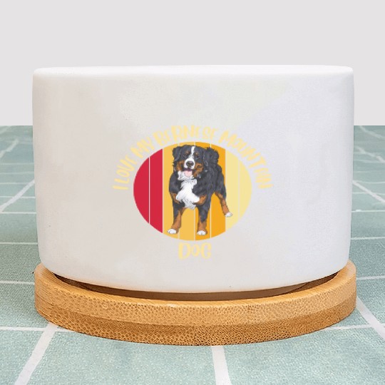 bernese mountain dog Plant Pots