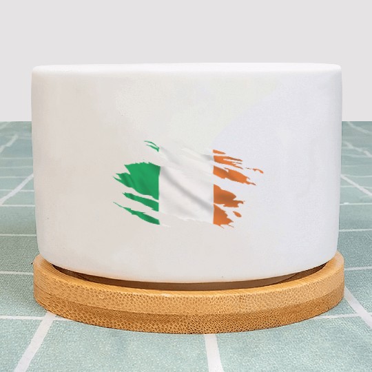 Ireland Ripped Flag Plant Pots