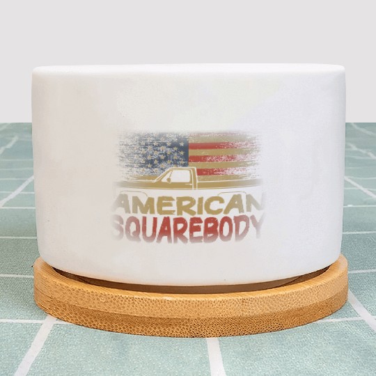 American Flag Square Body American Squarebody Plant Pots
