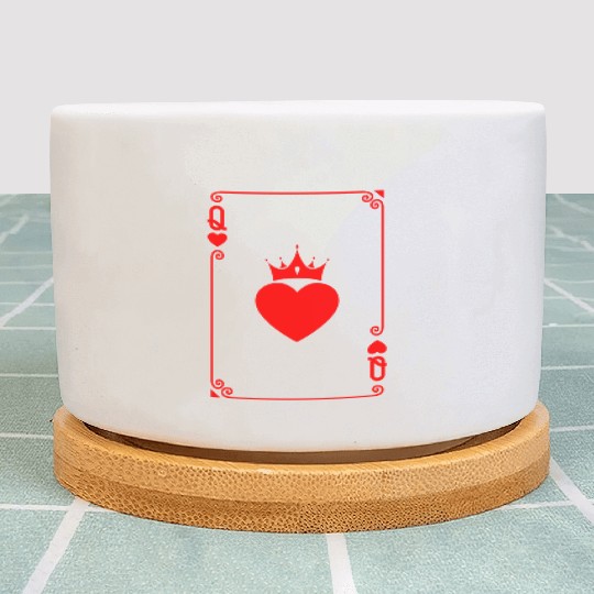 Queen of Heart King Queen Couple Halloween Costume Plant Pots