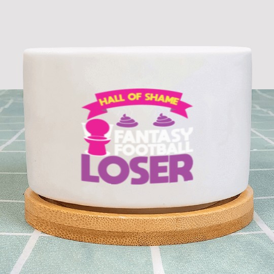 Fantasy Football Loser Poop Funny Plant Pots