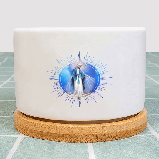 Virgin mary madonna maria ave maria catholic bibel Plant Pots