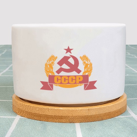 USSR coat of arms Soviet Union Russia gift Plant Pots