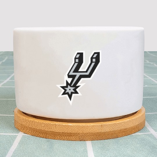 San Antonio Spurs logo Plant Pots