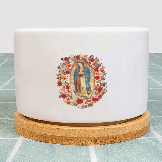 Our Lady Of Guadalupe Virgin Mary Catholic Plant Pots