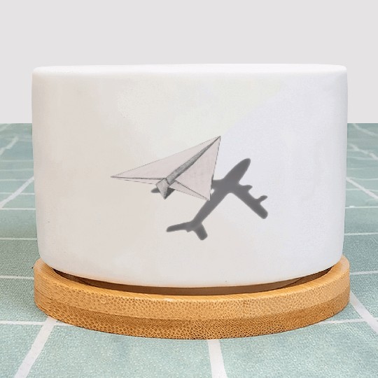 Funny Pilot paper Airplane Plant Pots for CO pilots