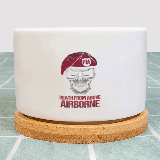 Airborne Paratrooper Wings US Army Military Plant Pots