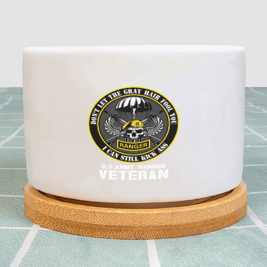 US Army Ranger Army Dad Military Veterans Day Plant Pots