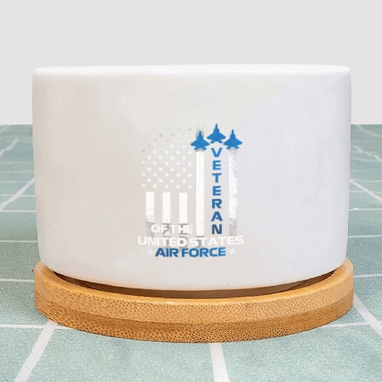 Veteran Air Force Proud Army Veterans Day Plant Pots