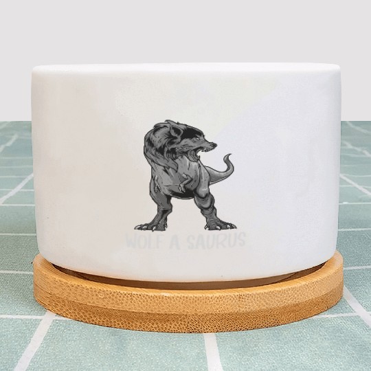 Wolf Wolves Plant Pots
