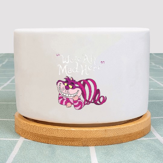 Cheshire Cat Were all Mad Here Cat 1669 Plant Pots