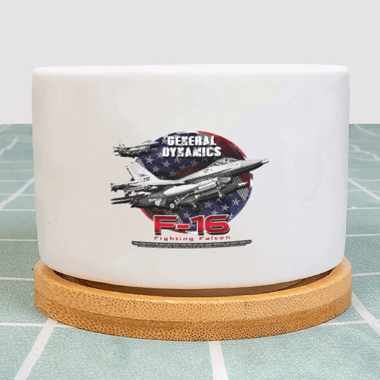 F-16 Fighting Falcon General Dynamics Fighter Jet Plant Pots