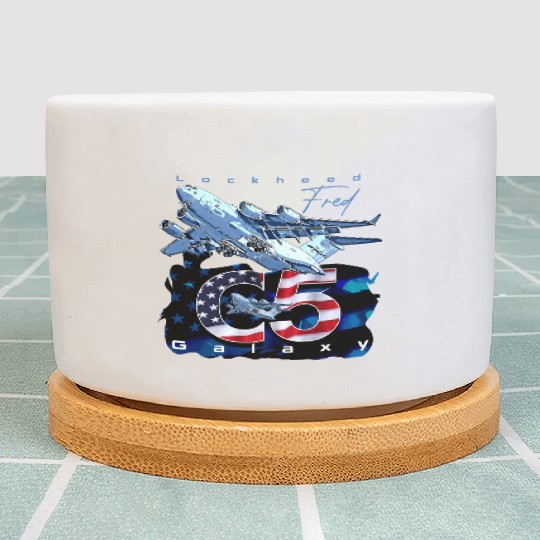 C5 Galaxy Us Air Force Aircraft Plant Pots
