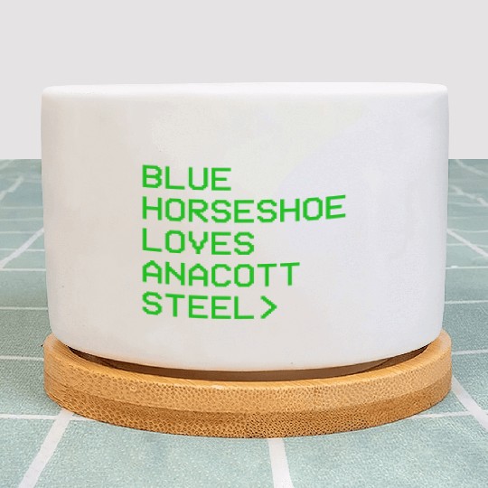 Blue Horseshoe Loves Anacott Steel Plant Pots