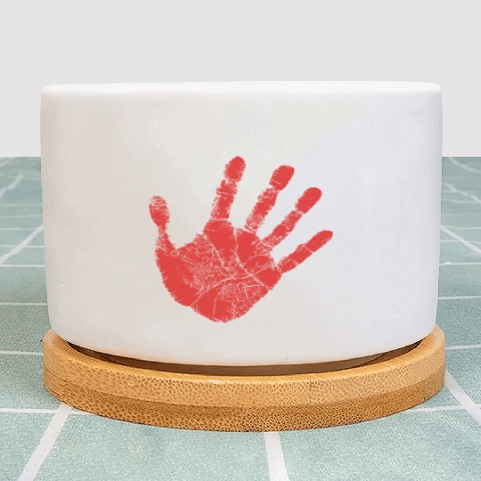 Red Hand - Supporter of MMIW Plant Pots