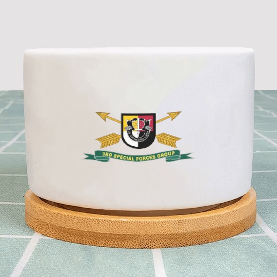 Army 3rd Special Forces Group Flash w Br Ribbon Plant Pots