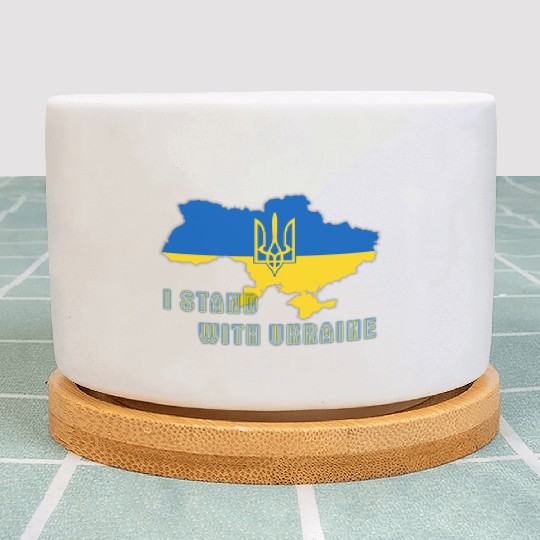 I Stand With Ukraine Plant Pots