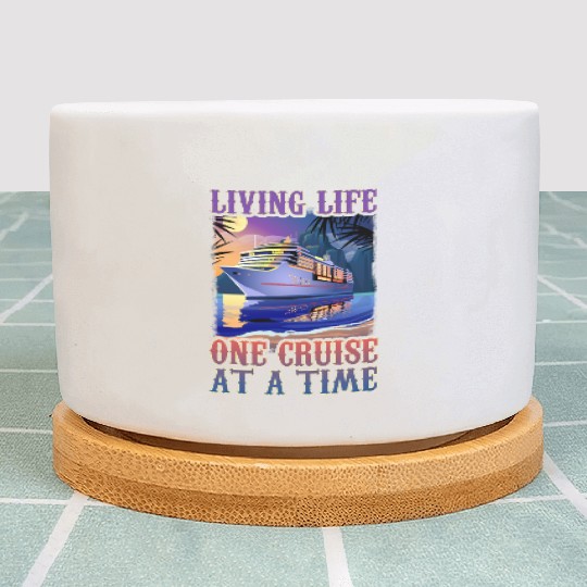 Living Life One Cruise At A Time Plant Pots