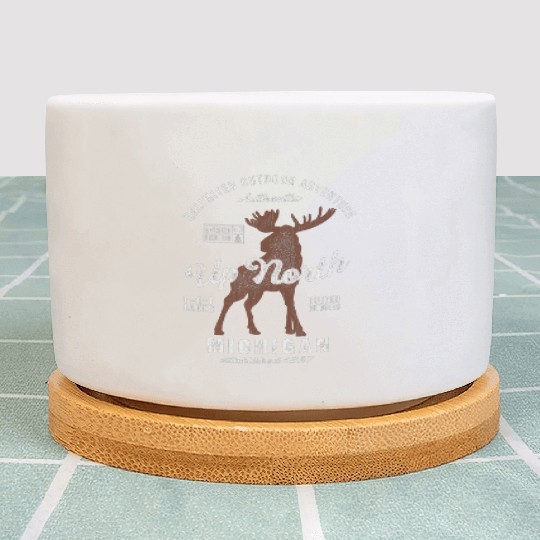 Moose UP North Michigan Cool Michigan Vintage Plant Pots