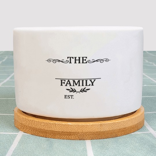Family, Family Reunion, Monogram sign est year Plant Pots