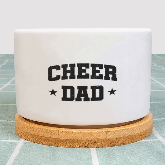 Cheer Dad Funny Cheerleader Fathers Day Plant Pots