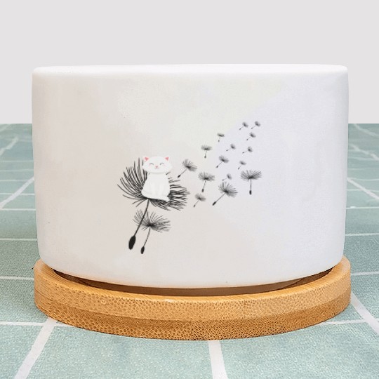 Novelty Feline Dandelions Fur Parent Furry Pets Plant Pots