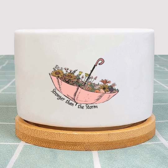 Stronger than the storm sublimation Plant Pots