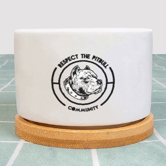 RESPECT THE PITBULL Plant Pots
