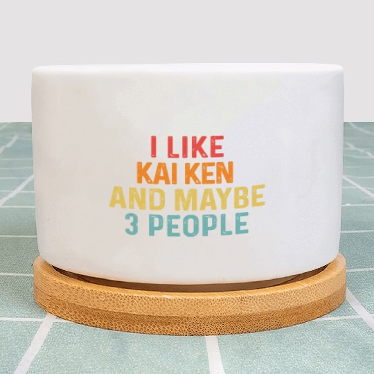 I Like Kai Ken And Maybe 3 People Dog Lover Retro Plant Pots