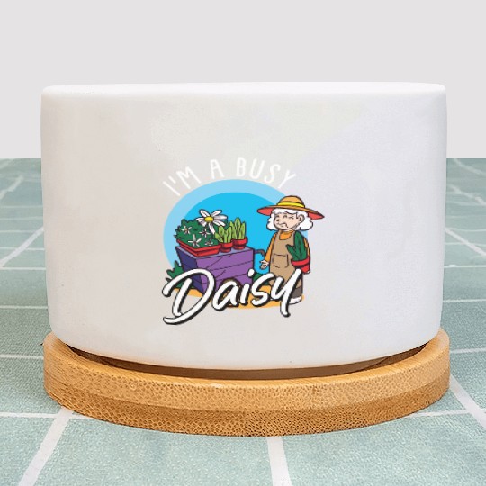 Daisy Garden Gardening Gardener Plant Pots