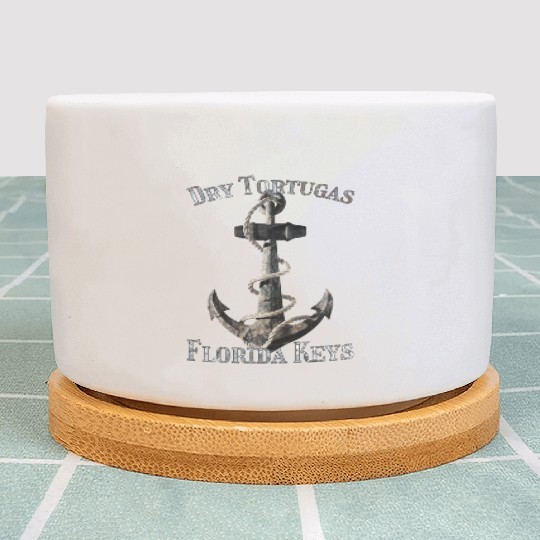 Dry Tortugas Florida Keys Vacation Nautical Anchor Plant Pots