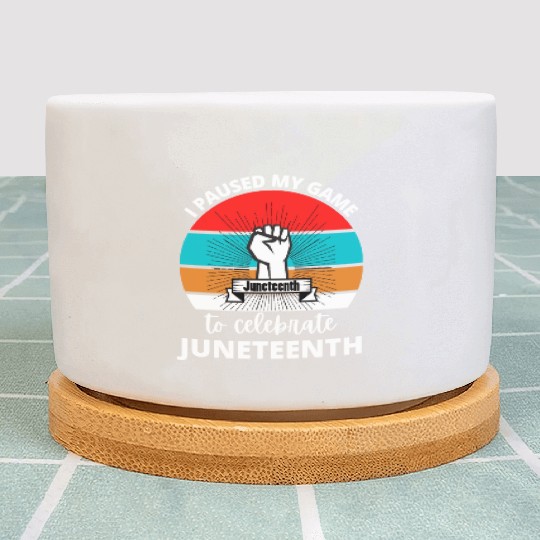 I Paused My Game To Celerate Juneteenth Plant Pots