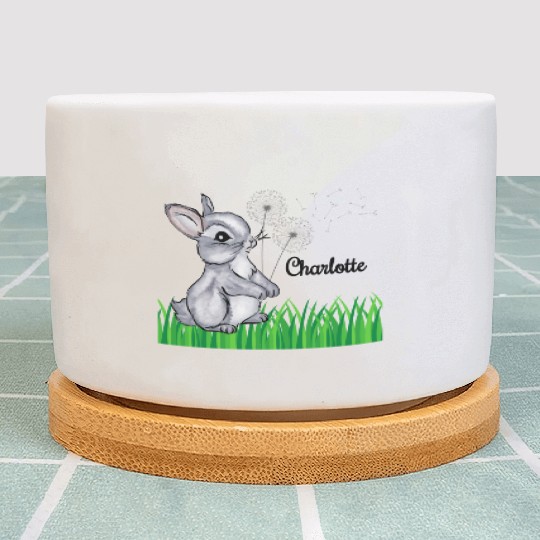Bunny Name Gift Charlotte Plant Pots
