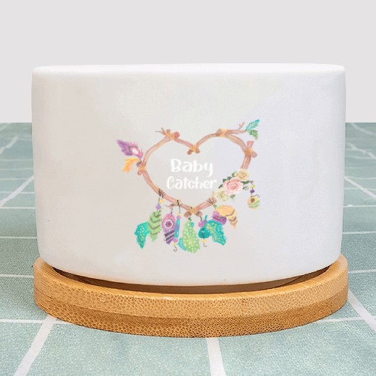 Baby Catcher Midwife Dreamcatcher Doula Plant Pots