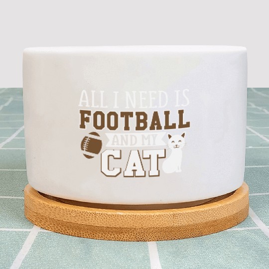 Sunday Football All I Need Is Football And My Cat Plant Pots